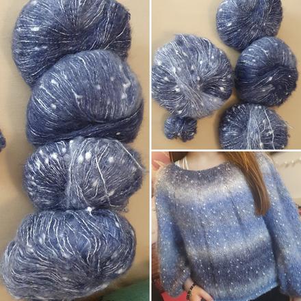 Ombré vlna (postačí na s sveter), 