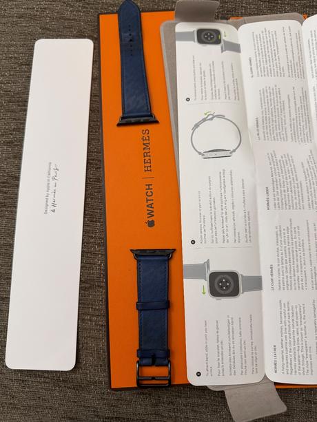 Hermès kožený naramok na apple watch, 