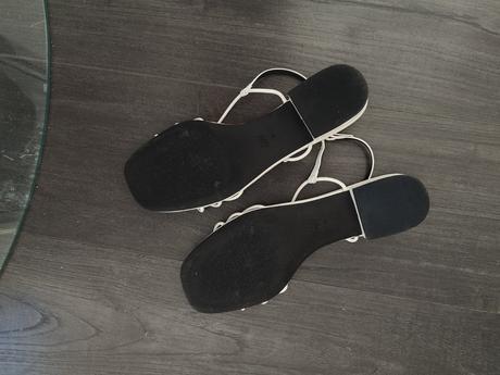 Biele sandálky, h&m,40