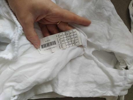 Biely top ,podšitý, s