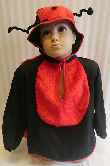 Kostým lienka s krídlami, konfetti, 2-4 r, 92-104, 