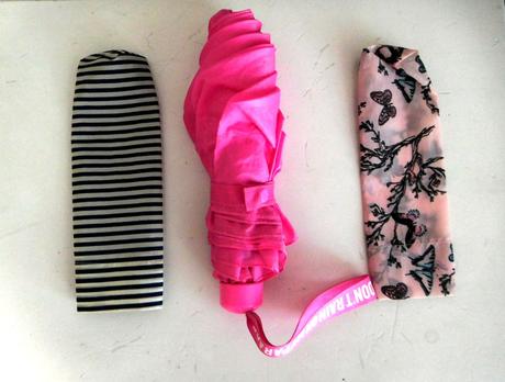 Značkový mini odľahčený dáždnik s 2obalmi, h&m