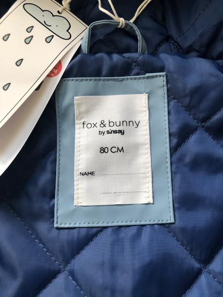 Pogumovaná bundička, fox & bunny,80
