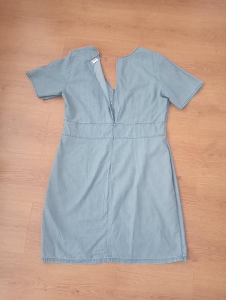 Riflové šaty, orsay,42