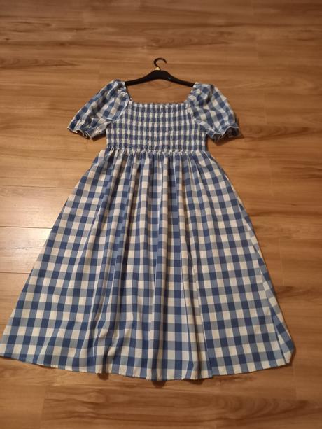 Letné kárované šaty  č.46, 46