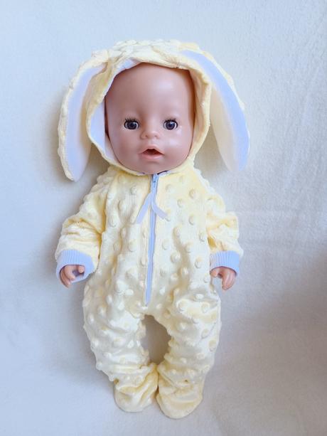 Zajačik overal pre bábiku baby born,