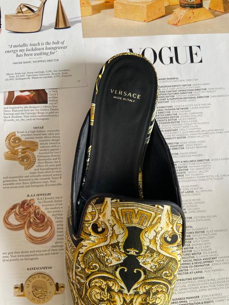 Versace baroque mules 38,5 - 39, versace,39