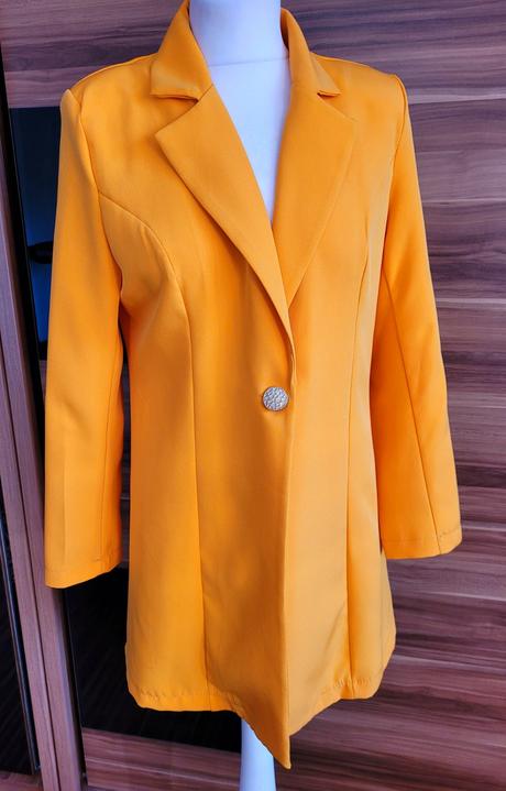 Oranžové sako, veľkosť m, l, m