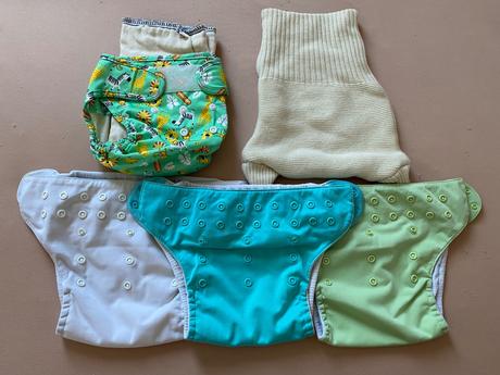 Kapsová plienka s vsadkou + vlniaky + plienky, bambi roxy,4 kg - 9 kg