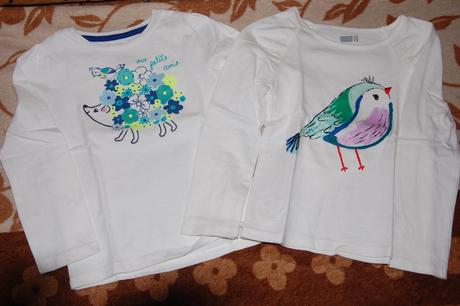 Tričko s kvetinkovým ježkom a vtáčikom, gymboree,98