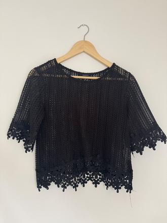 Čierna bluzka, reserved,s