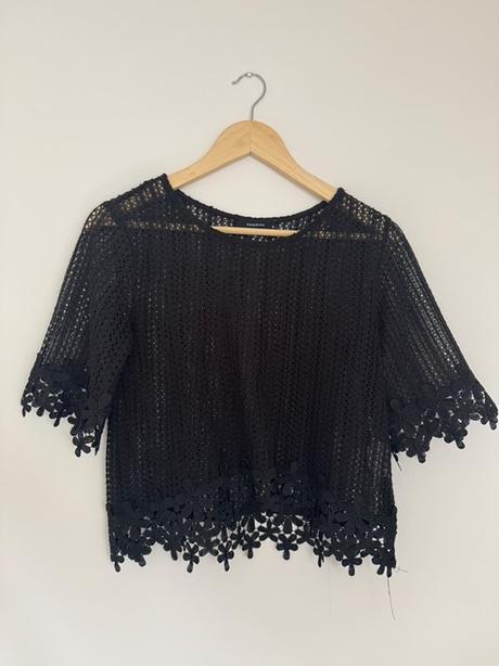 Čierna bluzka, reserved,s