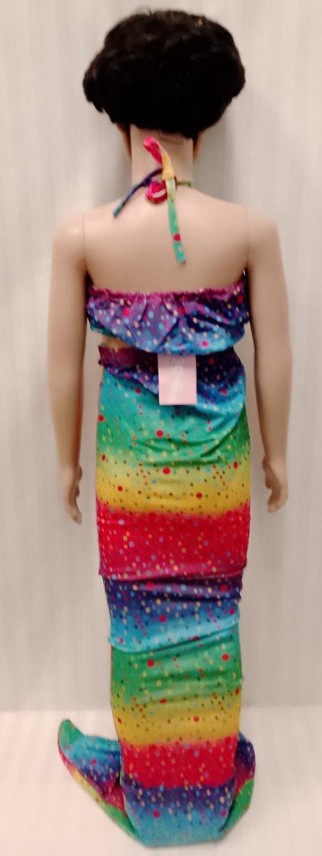 3 set plavecký morská víla bodkovaná s diamantom, 128