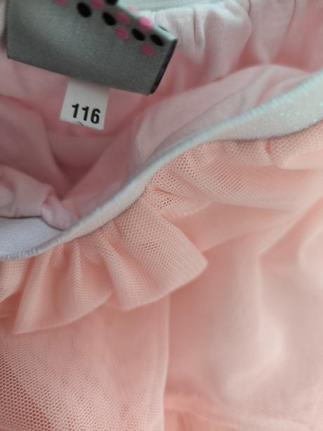 H&m tričko rebrovane s volánom 122/128, h&m,122