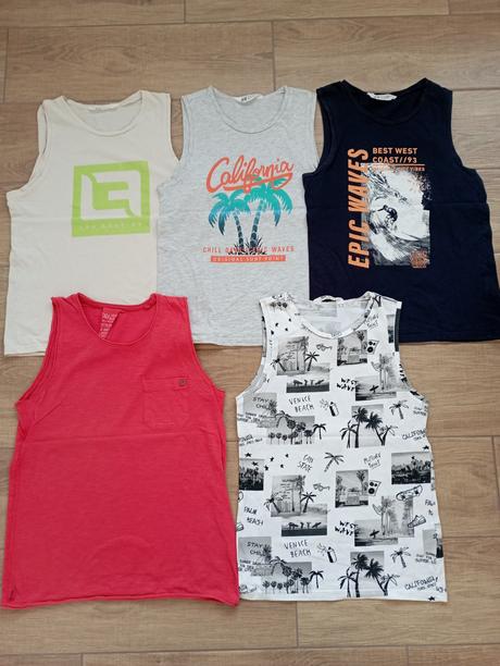 Letné tielka h&m (výborný stav), h&m,146