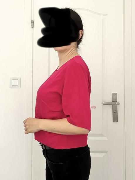 Blúzka ottavia vo fuchsiovej farbe, s
