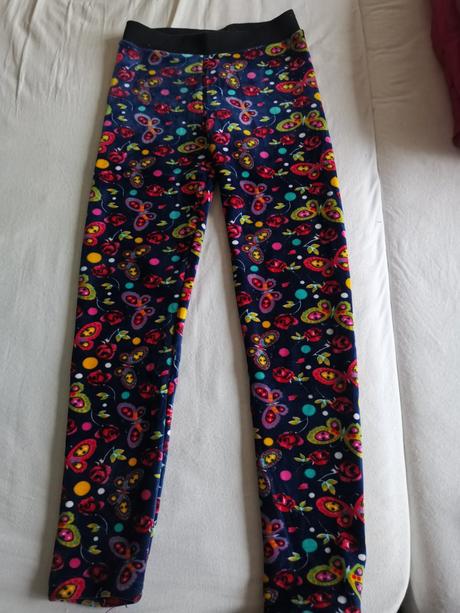 Krásne zateplené legíny - 2x (rôzny vzor), 158