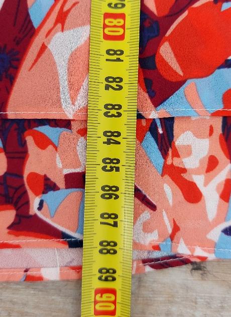 Oranzovo modre letné šaty, h&m,34