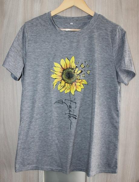 Šedé dámske tričko č. m, m