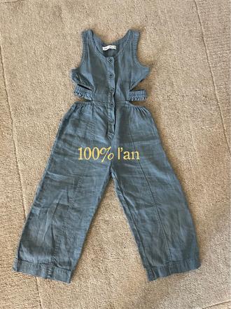 Ľanový letný overal, zara,128