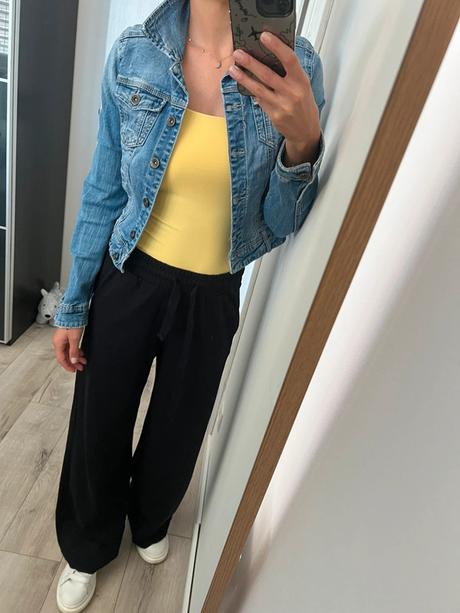 Riflová bunda, stradivarius,s