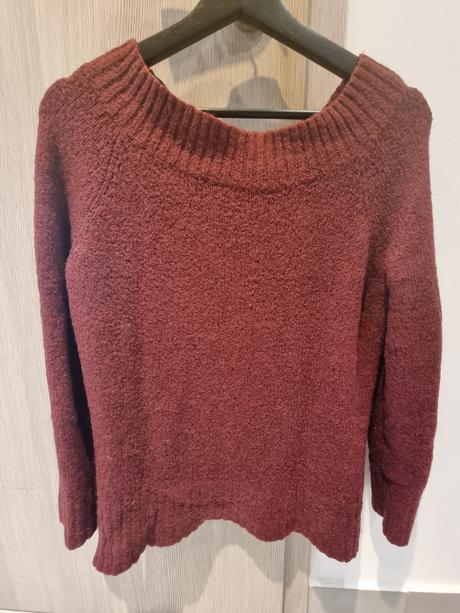 Bordová sveter camaieu, camaieu,m