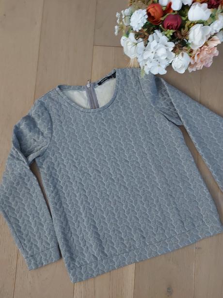 Oversize mikina so zipsom na chrbte, esmara,s