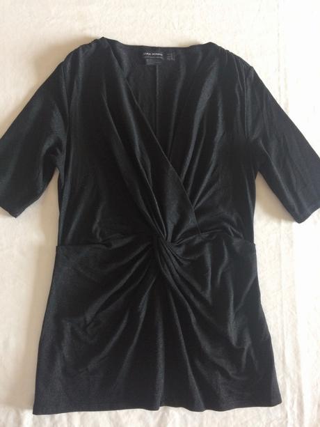 Zara trblietavý elegantný top vel.s-m, zara,s