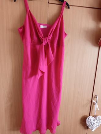 Ružové šaty na ramienka, 