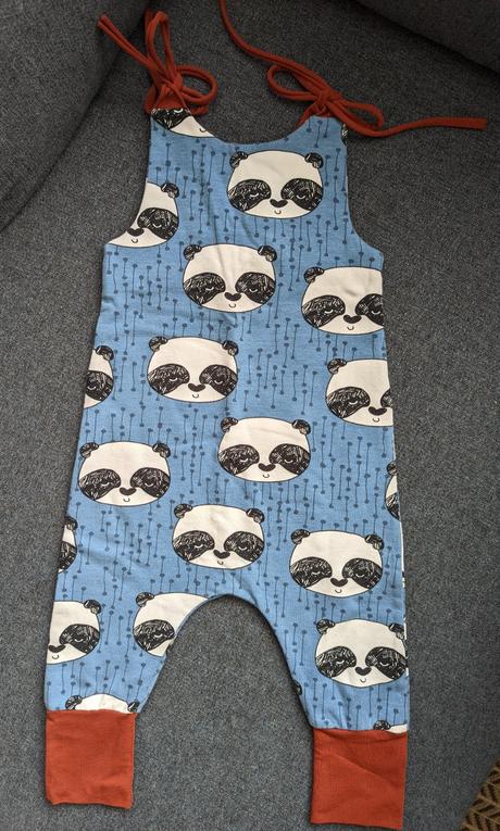 Sashe háremový overal panda, 9-18m, 86