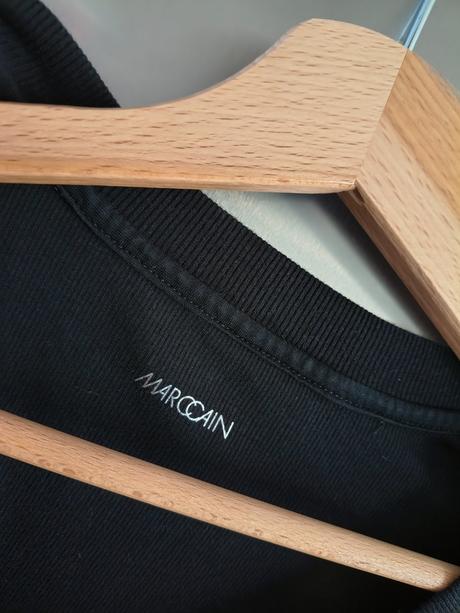 Marc cain kvalitný bavlnený top s 3/4 rukávom xl, xl