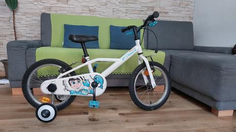 16 palcový detský bicykel decathlon, 16