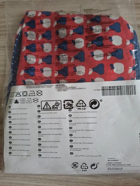 Nafukovací vankúš s poťahom do stoličky ikea, ikea