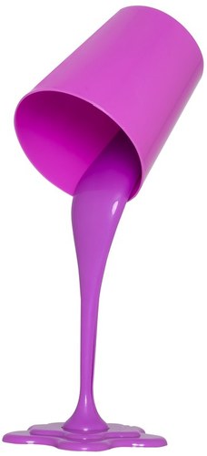 Fialová stolná lampa,