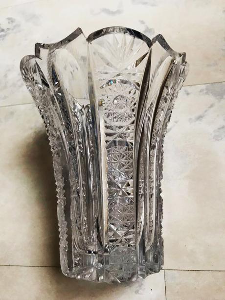 Kryštálová váza bohemia crystal,