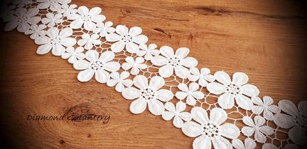 Krajka ozdobná - 110 mm - biela - 0,92 centimetrov, 