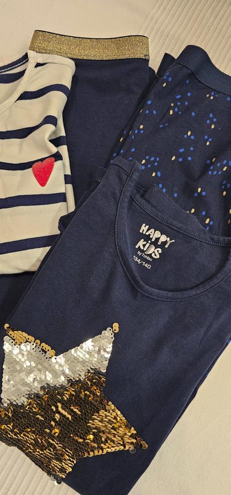 2x súprava dlhé tričko a legíny, tchibo,140