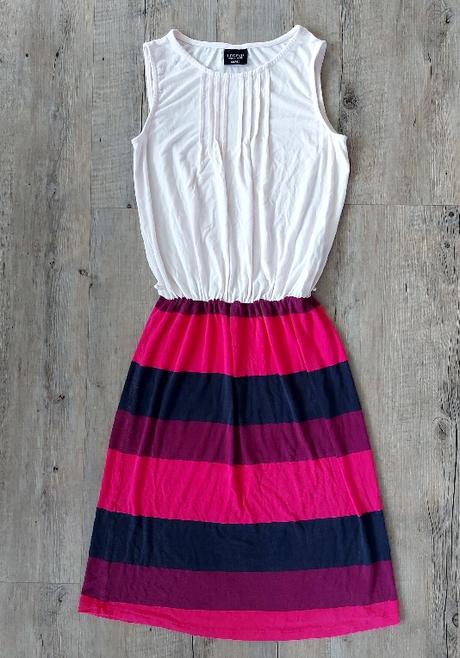 Šaty so smotanovým topom, s