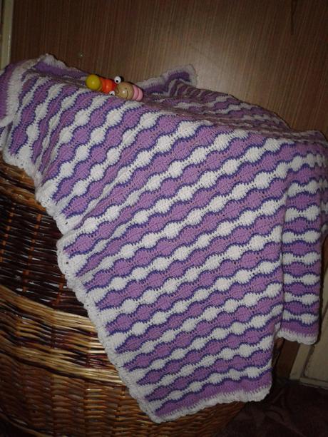 Hačkovaná detska deka, 