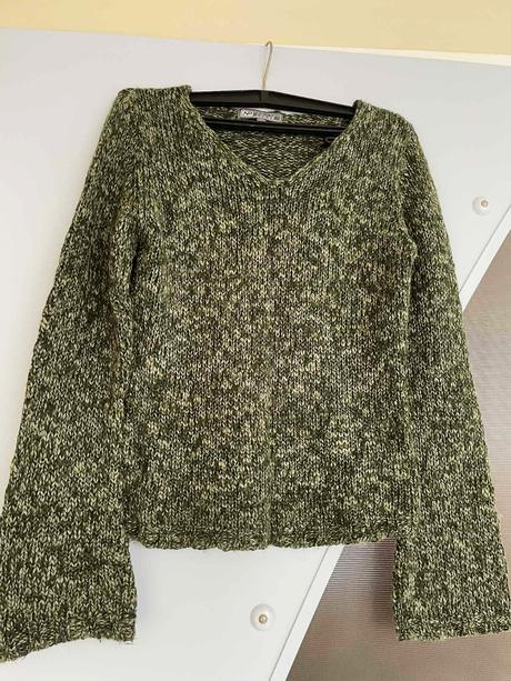 Vlnený melírovaný pulóvrik, m