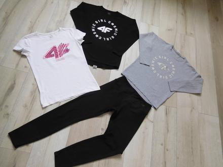 4f  tričká bavlnené+legíny,  158v, alebo s,, 158–170