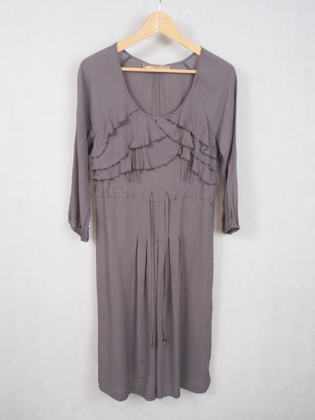 Kvalitné sivé šaty culture, m