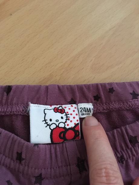 Fialove teplaciky (leginy) hello kitty, sanrio,86