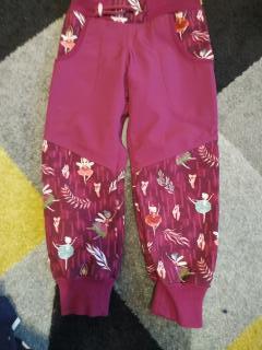 Softshelové nohavice, 110