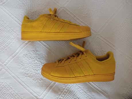 Adidas superstar yellow suede vel.40, adidas,40