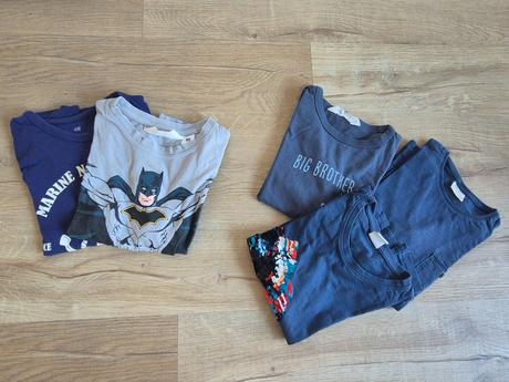 Balicek tricka h&m, zara, lindex batman 110-116, 104–116