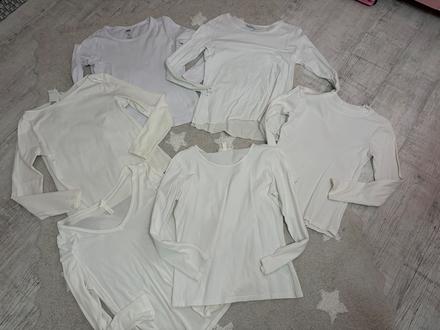 Biele trička velkost l, l