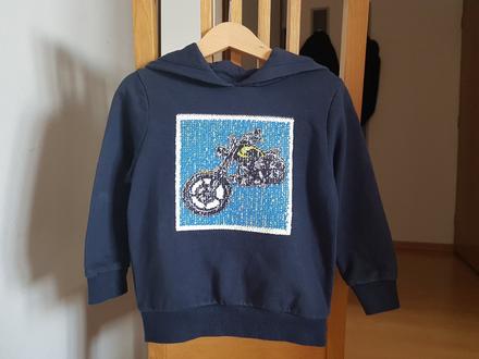 Mikina s premieňacími flitrami veľ.104, palomino,104