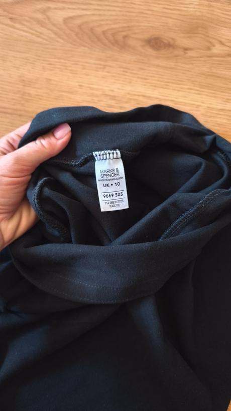 Čierna bavlnená minisukňa veľ.38, marks & spencer,m