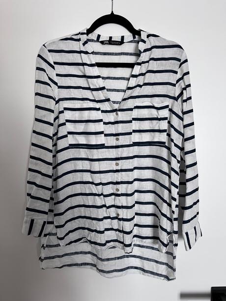 Zara košeľa ľanová, zara,m